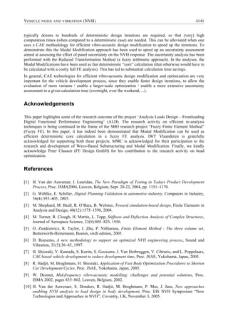 Cae technologies for efficient vibro acoustic vehicle | PDF