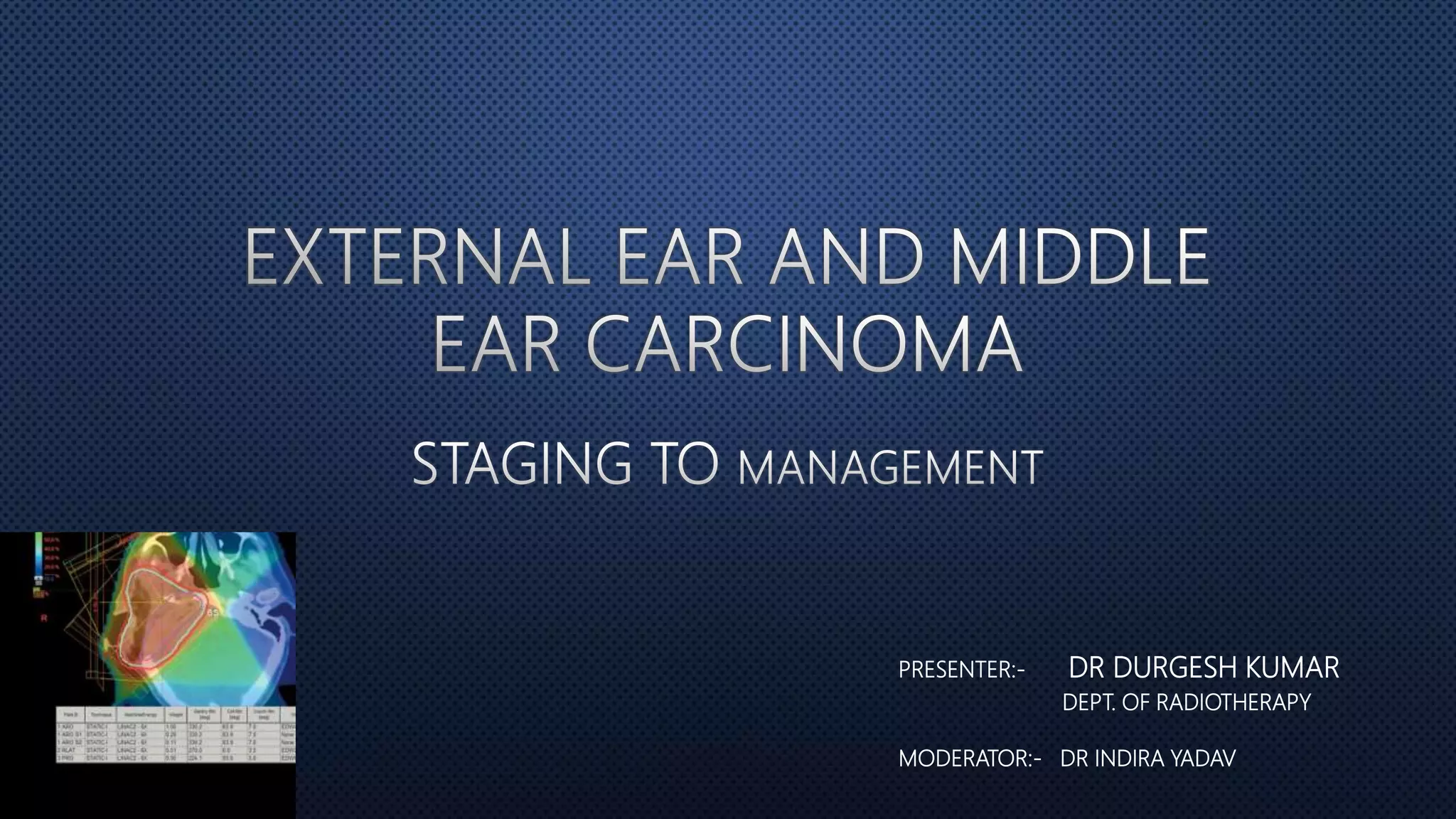 External Staging Ca external and middle ear staging to management1 | PPTX