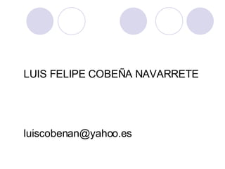 LUIS FELIPE COBEÑA NAVARRETE [email_address] 