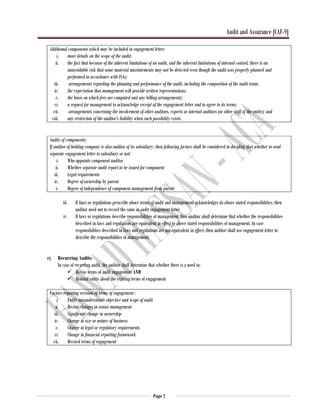 International Standards on Auditing - Summarized | PDF