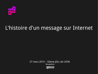 27 mars 2015 - 16ème JDLL de LYON
@wagabow
L'histoire d'un message sur Internet
 