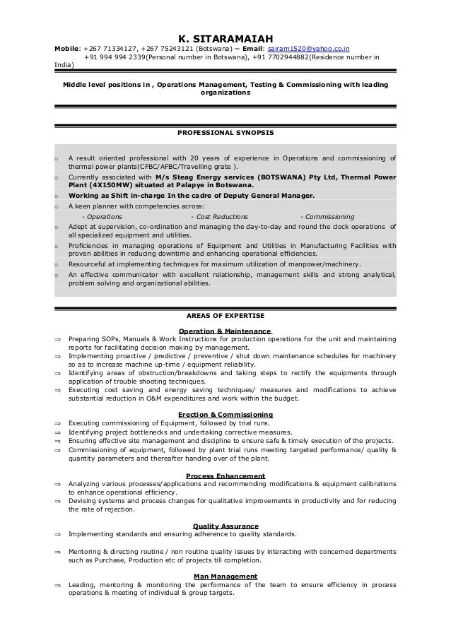 resume updated