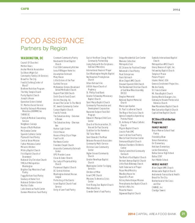 Capital Area Food Bank 2014 Annual Report