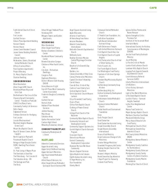 Capital Area Food Bank 2014 Annual Report