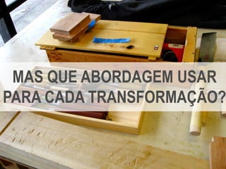 Copyright © ELO Group 2013 - Confidencial
| 12Todos os direitos reservados 2015
MAS QUE ABORDAGEM USAR
PARA CADA TRANSFORMAÇÃO?
 