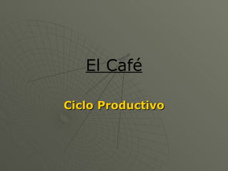 El Café Ciclo Productivo 