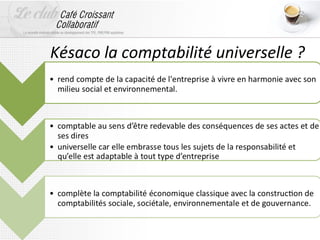 Késaco la comptabilité universelle ?
 