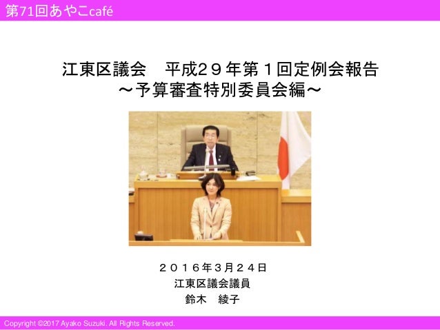 Cafe資料 平成29年度予算審査特別委員会