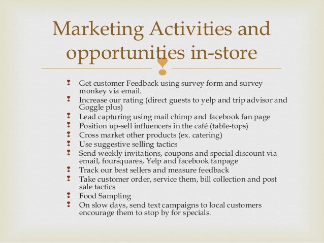 Restaurant &amp; Cafe Marketing plan