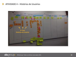 | 30©EloGroup| Todos os direitos reservados 2015
4ª Fase
Histórias de Usuário
ATIVIDADE 4 – Histórias de Usuários
 