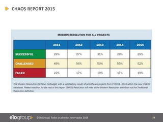 | 9©EloGroup| Todos os direitos reservados 2015
CHAOS REPORT 2015
 