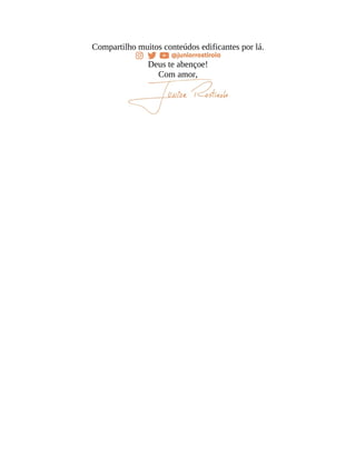 Compartilho muitos conteúdos edificantes por lá.
Deus te abençoe!
Com amor,
 