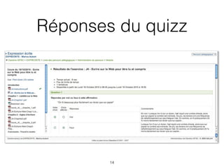 Réponses du quizz




        14
 