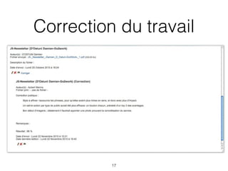 Correction du travail




          17
 