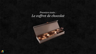 Premiers tests :
Le coffret de chocolat
 