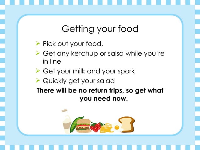 Cafeteria Procedures Ppt