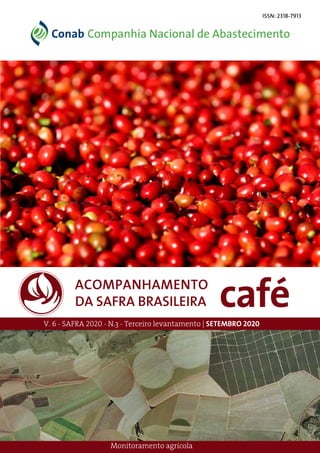 caféACOMPANHAMENTO
DA SAFRA BRASILEIRA
V. 6 - SAFRA 2020 - N.3 - Terceiro levantamento | SETEMBRO 2020
Monitoramento agrícola
OBSERVATÓRIOAGRÍCOLA
ISSN: 2318-7913
 
