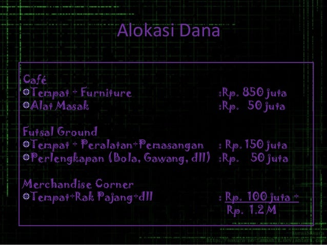 Tugas proposal bisnis ( lapangan futsal )