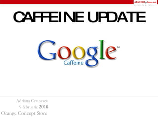 Adriana Ceausescu 9 februarie  2010 Orange Concept Store  CAFFEINE UPDATE 