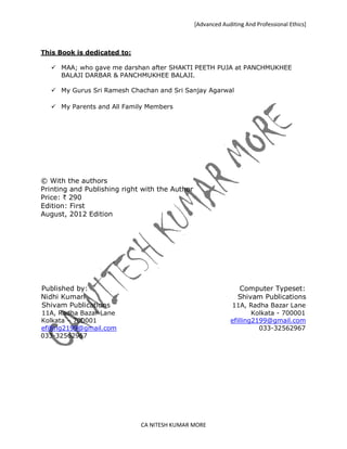 Ca final advanced auditing and professional ethics 2 | PDF