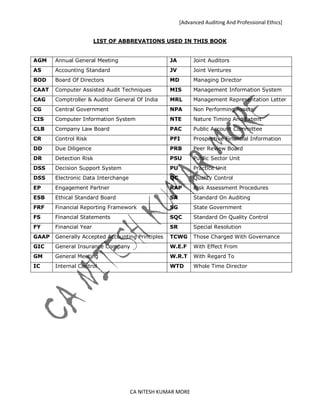 Ca final advanced auditing and professional ethics 2 | PDF
