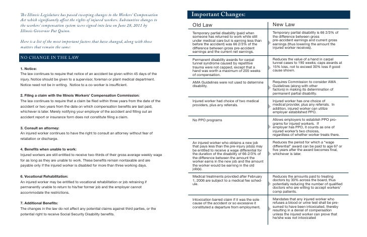 Important Changes To The Illinois Workers Compensation Act