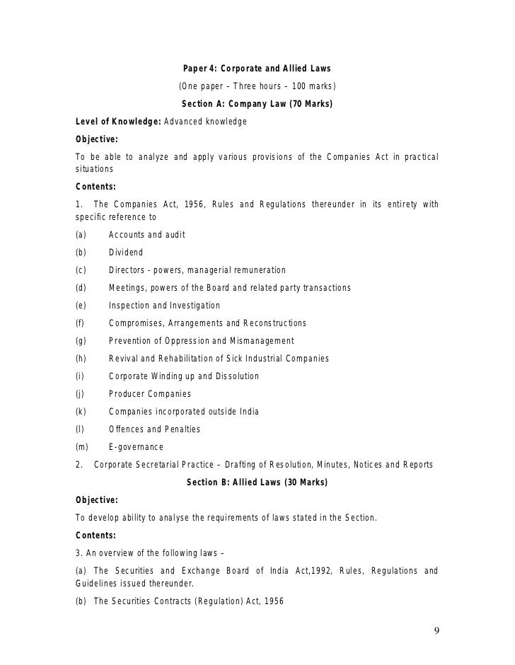 Ca final syllabus