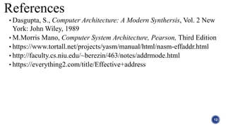 Memory Reference Instructions | PPTX | Programming Languages | Computing