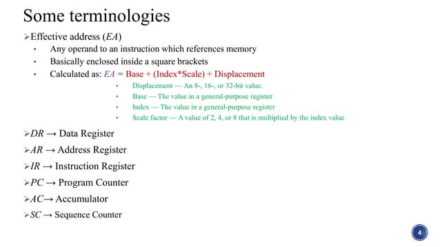 Memory Reference Instructions