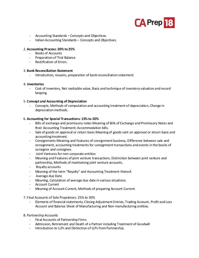 Ca foundation syllabus