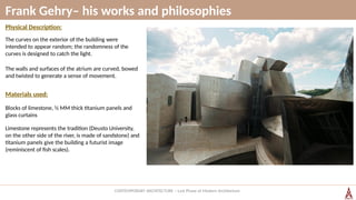 Randomness Architecture CA_Frank Gehry to Richard Rogers, Michael Hopkins.pptx