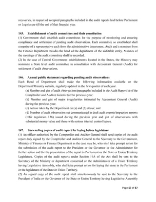 CAG REGULATIONS ON AUDIT AND ACCOUNTS | PDF