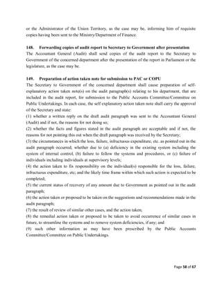 CAG REGULATIONS ON AUDIT AND ACCOUNTS | PDF