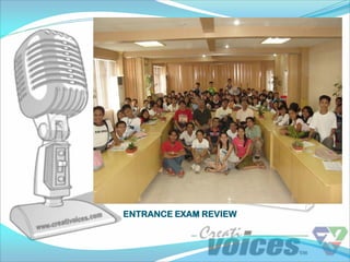ENTRANCE EXAM REVIEW
 
