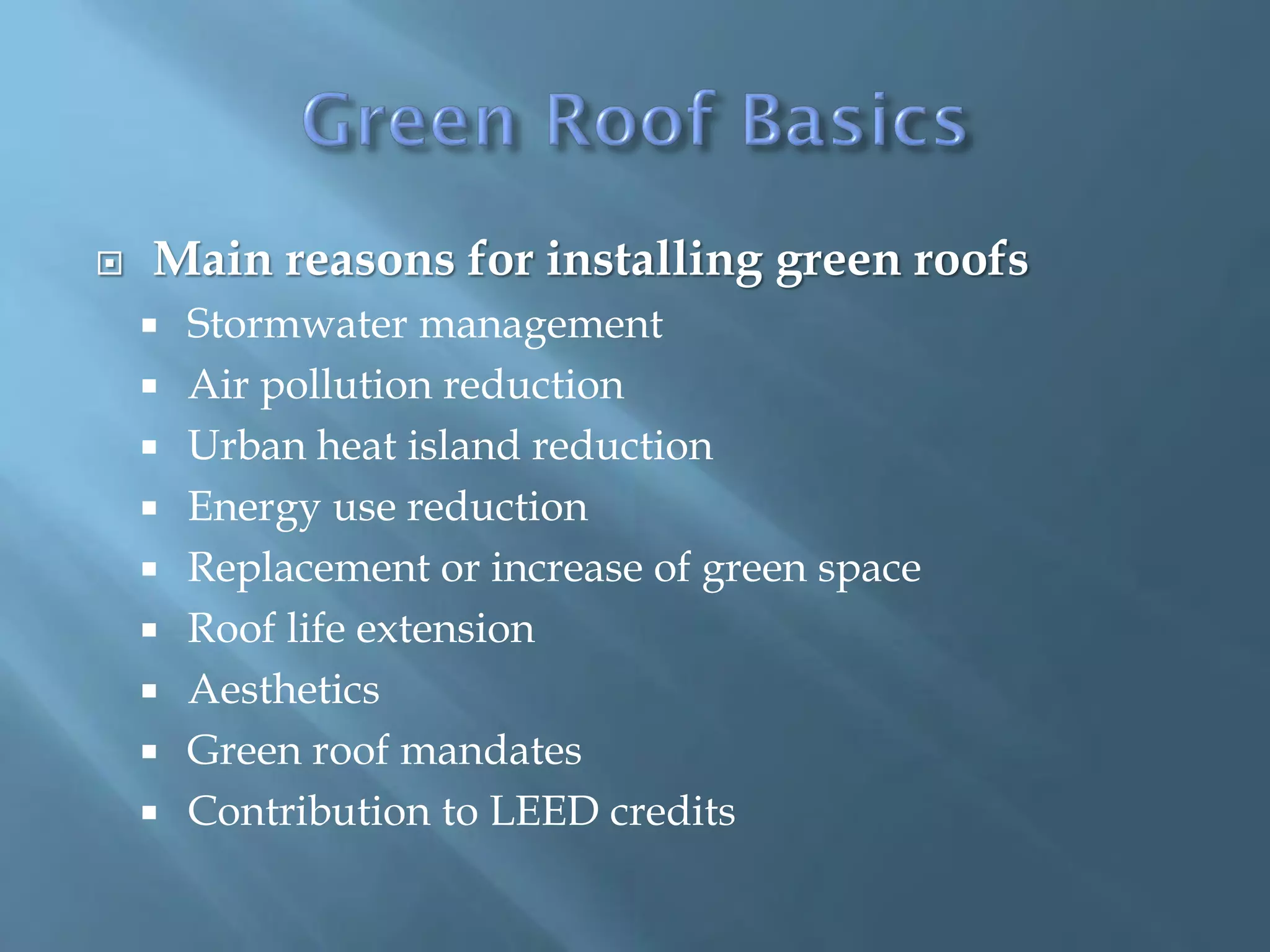 Visual Reference: Green Roofs Overview