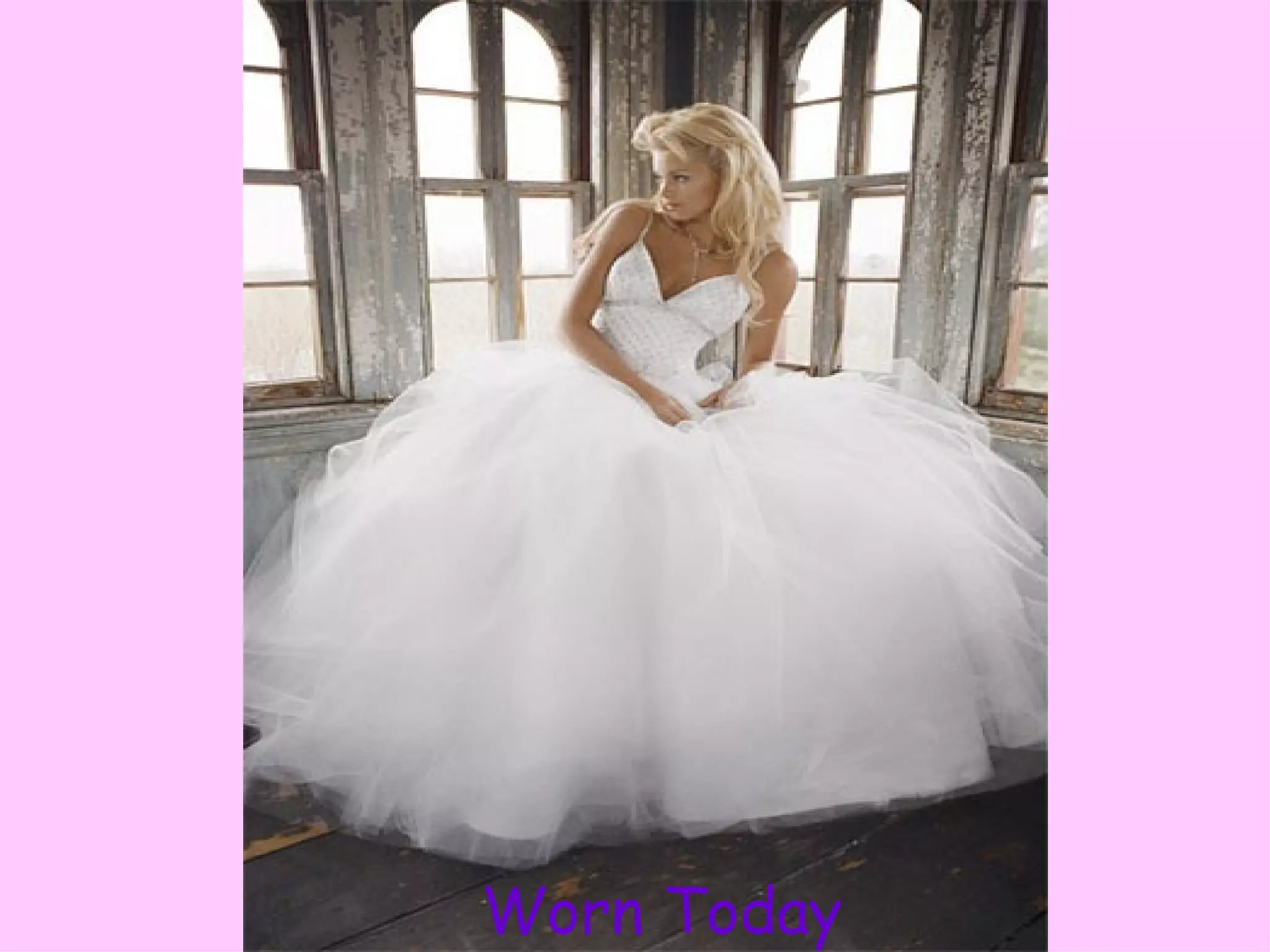 Caged crinoline presentation