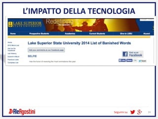 Seguimi su 24
L’IMPATTO DELLA TECNOLOGIA
 