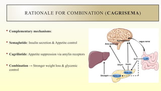 cagrilintide-semaglutide CagriSema- SEMAGLUTIDE IN ADULTS WITH OVERWEIGHT OR OBESITY AND TYPE 2  DIABETES MELLITUS.pptx