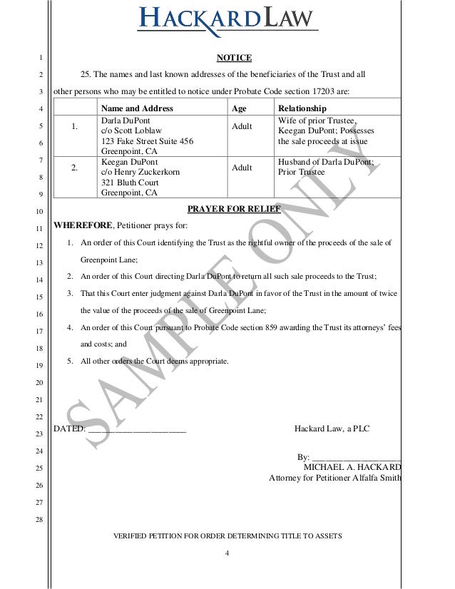 Ca Probate Code Title To Personal Property Ca Probate Code Title To Personal Property