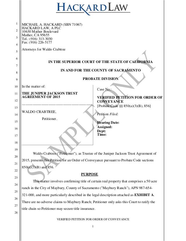 california heggstad 850 probate petition sacramento heggstad petition form