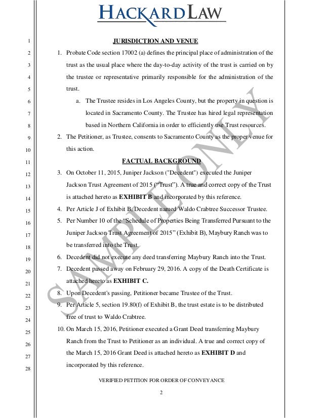 california heggstad 850 probate petition sacramento heggstad petition form