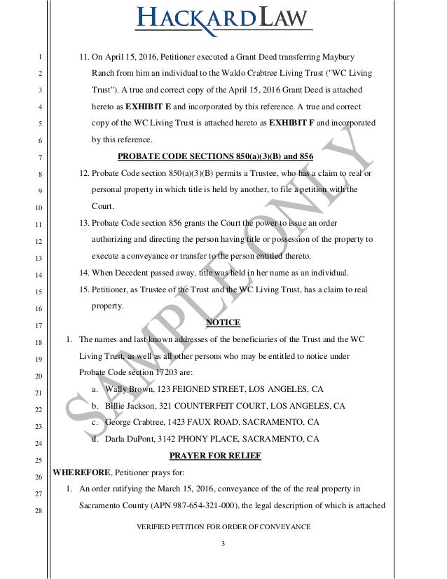 california heggstad 850 probate petition sacramento heggstad petition form