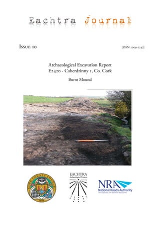 Eachtra Journal

Issue 10                                      [ISSN 2009-2237]




           Archaeological Excavation Report
           E2420 - Caherdrinny 1, Co. Cork
                     Burnt Mound
 