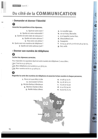 Cahier d'activités - Dossier 0 e 1 (A1)