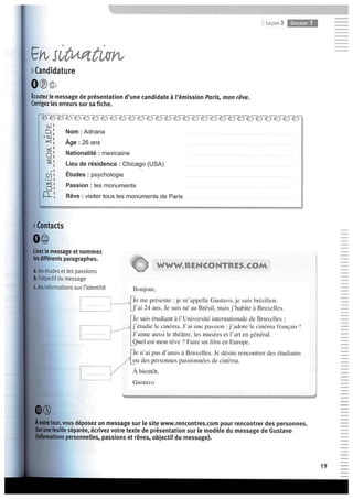 Cahier d'activités - Dossier 0 e 1 (A1)