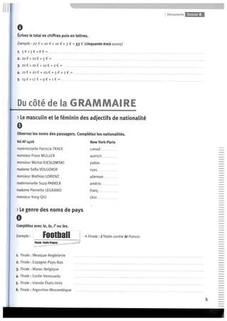 Cahier d'activités - Dossier 0 e 1 (A1)