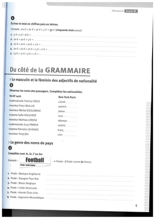 Cahier d'activités - Dossier 0 e 1 (A1)