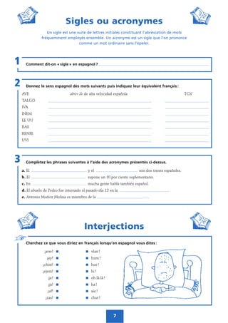 Cahier D Activites Petit Larousse Espagnol