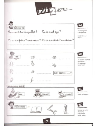Cahier dactivites Alex et Zoé 1