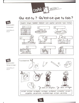 Cahier dactivites Alex et Zoé 1